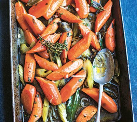 Slow Cook Italian: Slow-roasted carrots